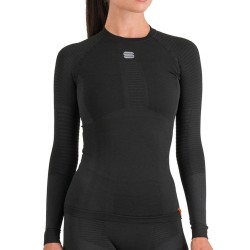 Kvinner termisk t-skjorte Sportful 2nd Skin W Tee Long Sleeve svart